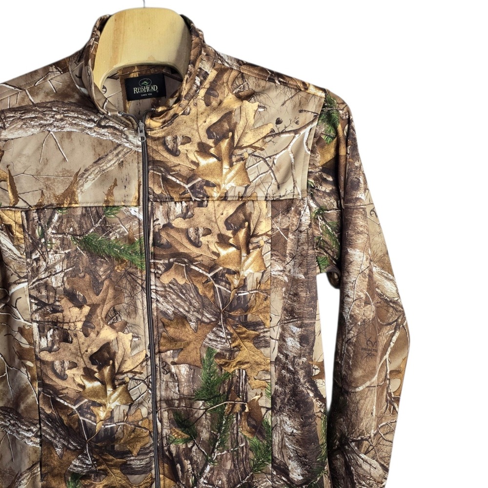 RedHead Mens Realtree Xtra Camo Full Zip Jacket XL Polyester Spandex Stretch